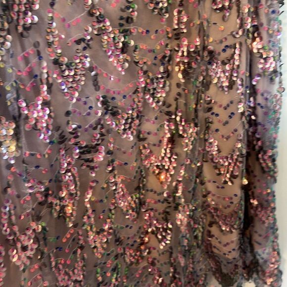 TORRID Purple Mini Sequin Shift Dress size 0 0X 10 12 14 - Picture 5 of 11